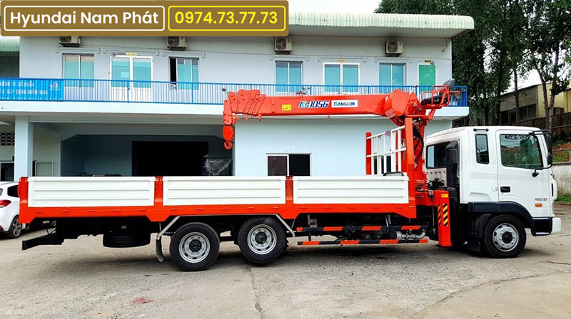 Xe Tải Hyundai HD210 3 Chân Gắn Cẩu Kanglim 5 Tấn KS1056